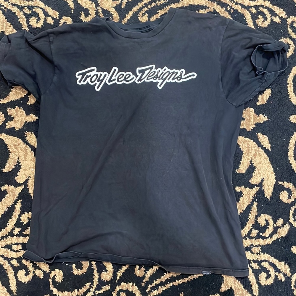 used men’s large troy lee designs black shirt
